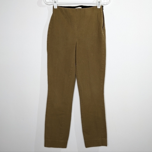 ✨3/$15 Everlane golden yellow / brown zip side pants 00 - Picture 2 of 14